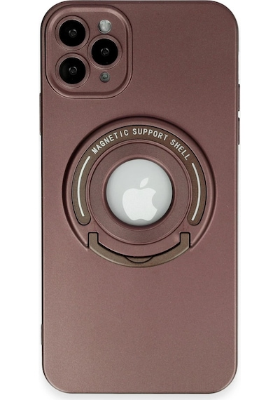 Cosmotex Newface Apple, Uyumlu iPhone 12 Pro Kılıf Lukka Magneticsafe Kapak - Kahverengi
