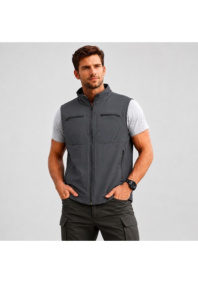 Koldaşlar Tactical Çok Cepli Outdoor Yelek Gri