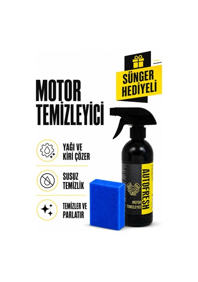 Autofresh Oto Susuz Motor Yağ Kir Temizleyici 410 Ml Süngerli