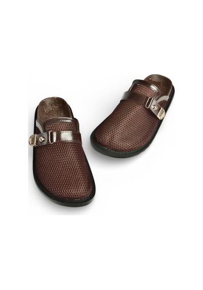 Fox Shoes Y250505115 Kahverengi File Detaylı Kadın Terlik
