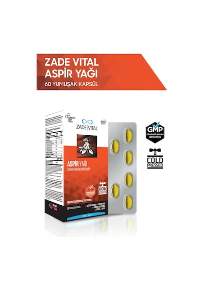 Zade Vital Aspir Yağı Blister 60 Kapsül