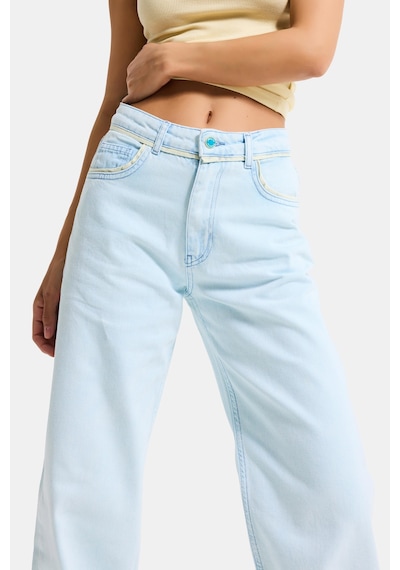 Itsbasic Kadın Bebe Mavi 3s6-103 Loose Fit Özel Yıkama Tasarım Denim Jean Itsbasic Kadın Bebe Mavi 3s6-103 Loose Fit Özel Yıkama Tasarım Denim Jean