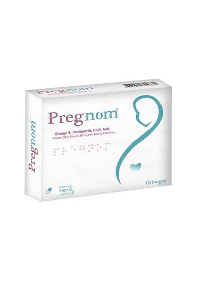Pregnom Omega 3 Folic Asit 30 Kapsül