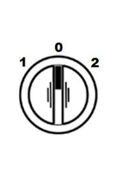Gwest A5-20XS Kalıcı Mandal Buton 2NO 0-1-2 Anahtar