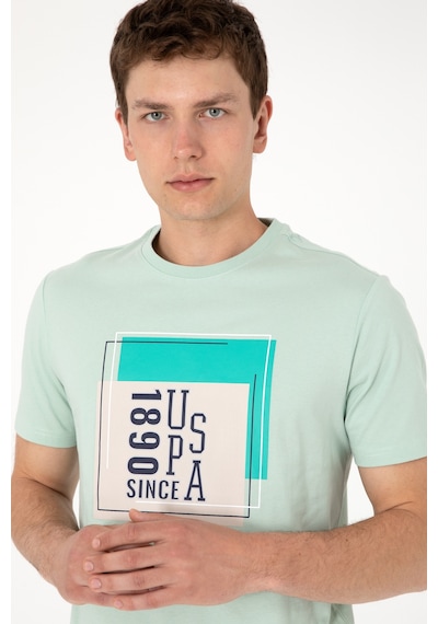 U.S. Polo Assn. Erkek Regular Fit Bisiklet Yaka Su Yeşili Tişört 50306880-VR048 U.S. Polo Assn. Erkek Regular Fit Bisiklet Yaka Su Yeşili Tişört 50306880-VR048