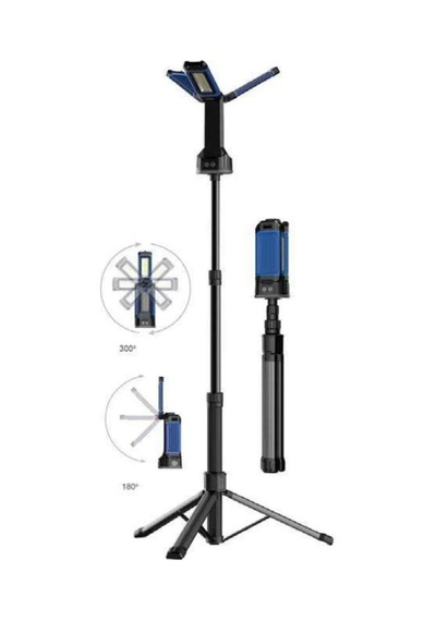 Rico 013-rc0039 Tripodlu Şarjlı Led Çalışma Lambası Siyah - Mavi