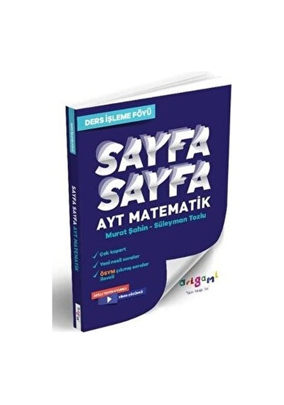 Tammat Yayınları Ayt Matematik Sayfa Sayfa Ders Işleme Föyü