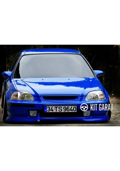 Kit Garaj Civic 96-98 Typer Ön Ek Plastik Sportif & Dayanıklı Tasarım Boyasız