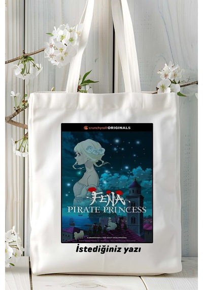 Art Hediye Fena: Pirate Princess Kaizoku Oujo Baskılı Bez Omuz Çantası Kişiye Özel Model 2 Çok Renkli
