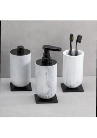 Mermer Deseni Siyah Renk 165x75x75 Mm Diğer