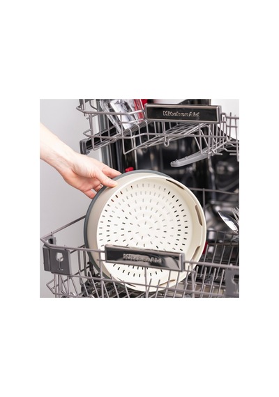 Greenpan Steamy Krem 24 Cm Buharda Pişirici 24 Cm Tencerelerle Uyumlu Üst Üste Kullanılabilir