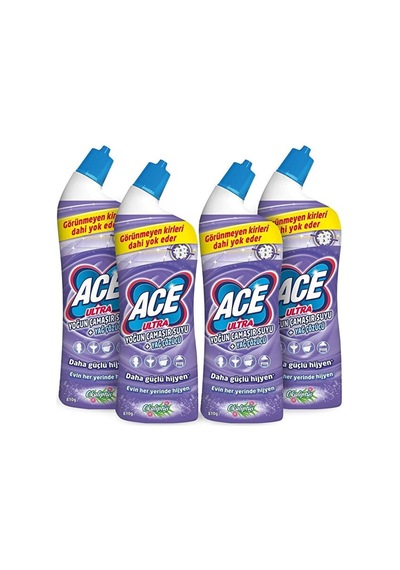 Ace Ultra Yoğun Kıvamlı Çamaşır Suyu Okaliptus 810 Gram X 4 Adet Diğer