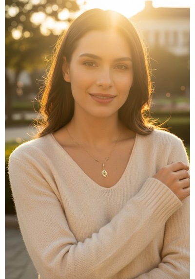 Altın Dorika Toplu Yaprak Zincir Guler1002884