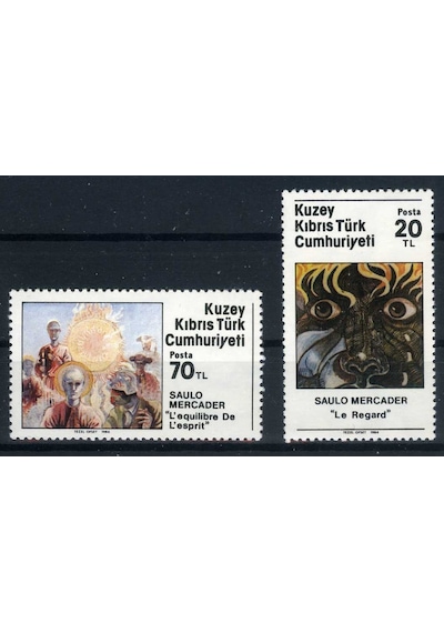 Türk Pulu Pul Koleksiyonu,1984 Tablolar,asb-kktctb-2