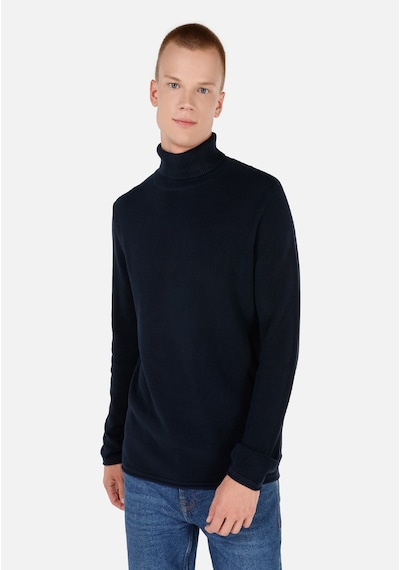 Colin's Colins Regular Fit Turtle Neck Lacivert Erkek Kazak Cl1064879 Lacivert