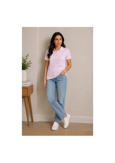 Butik İstanbul Polo Yaka Pike Kumaş Düğmeli Basic Tişört Günlük Rahat - Pembe Butik İstanbul Polo Yaka Pike Kumaş Düğmeli Basic Tişört Günlük Rahat - Pembe