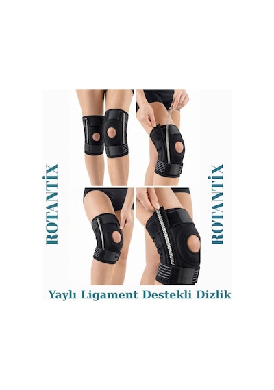 Patella Ve Ligament Destekli Dizlik - Menisküs Ağrıları Için - Fleksible Balenli Dizlik - Yaylı