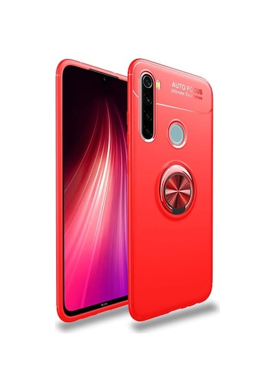 Redmi Note 8T Yüzüklü Standlı Manyetik Kamera Korumalı Kılıf