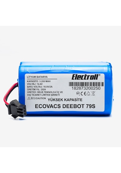 Ecovacs Deebot 79s Uyumlu 3.200mah Pil Robot Süpürge Batarya