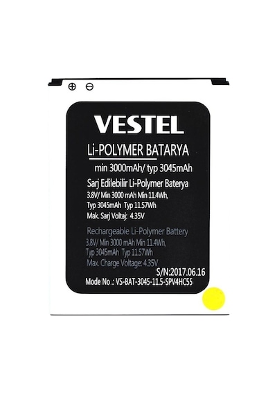 Vestel Uyumlu Venüs V3 5580 Batarya Pil Vs-bat-3045