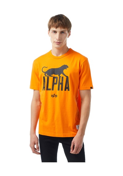 Alpha Industrıes Alpha Industries Alpha Leopard Erkek Turuncu T-shirt