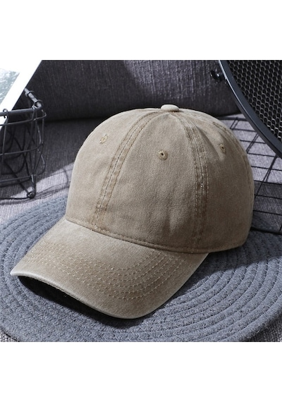 Külah Erkek Yıkamalı Yazlık Şapka Ayarlanabilir Beyzbol Cap