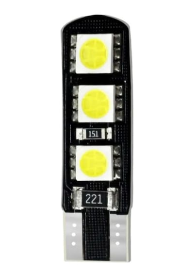 T10 Canbus Smd 5050 6 Ledli Evrensel Beyaz Led Tekli