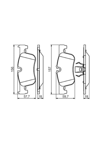Bmw 1 F21 118i 1.6 2012-2016 Bosch Ön Balata Wva25014