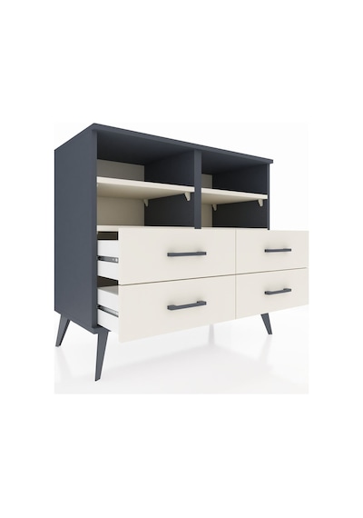 Hyperion Şifonyer 4 Raflı 4 Çekmeceli 88x44x80 Antrasit-aytaşı Aytaşı Hyperion Şifonyer 4 Raflı 4 Çekmeceli 88x44x80 Antrasit-aytaşı Aytaşı