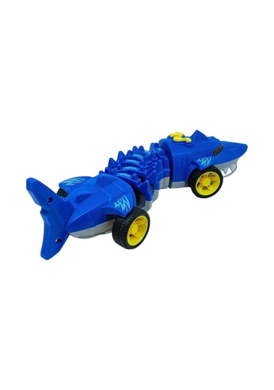 Köpekbalığı Araba - Otomatik Hareketli Sesli Işıklı 32 Cm - Mi Köpekbalığı - 1 Adet