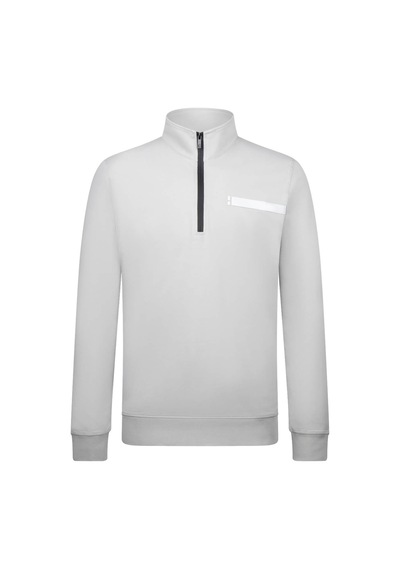 Hatemoğlu Gri Regular Fit Fermuarlı Yarım Balıkçı Yaka Pamuklu Sweatshirt 30245 Gri