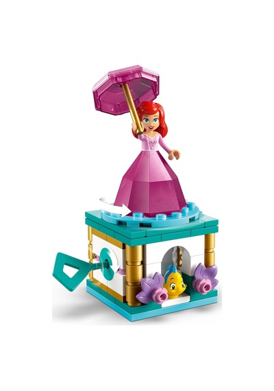 ǀ Disney Princess Dönen Ariel 43259-5 Yaş Ve Üzeri Prenses Seven Çocuklar İçin Mini Bebek Figürü İçeren Yaratıcı Oyuncak Yapım Seti, Doğum Günü Hediyesi 93 Parça