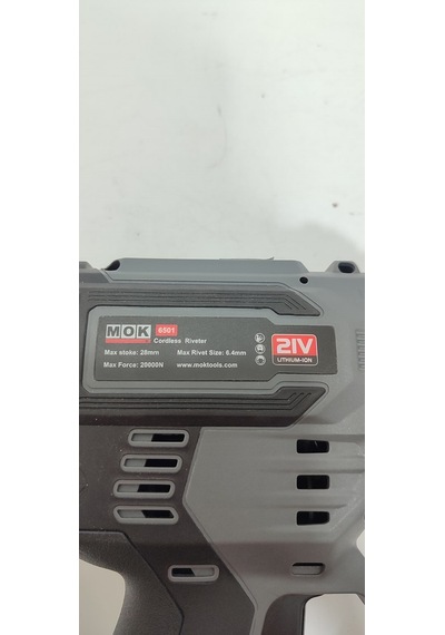Mok 6501 Şarjlı Perçin Tabancası Brushless Motor 21v Bataryasız