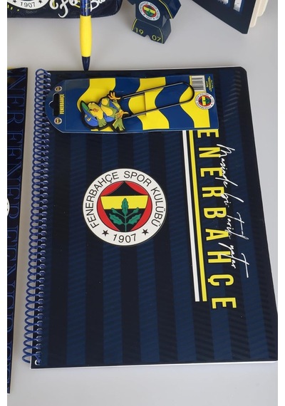 Fenerbahçe Dekomus İle Yeni Sezon Lisanslı Full Lise Kırtasiye Seti Büyük Boy Okul Çantası,kalem Çantası Çok Renkli