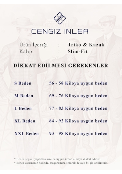 Cengiz İnler Yarım Balıkçı Düz Slim Erkek Triko
