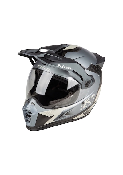 Klim Krios Pro Carbon Charger Adv Rally Motosiklet Kaskı Gri