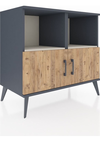 Hyperion Şifonyer 2 Raflı 2 Kapaklı 88x44x80 Antrasit-çam/aytaşı Çam/aytaşı Hyperion Şifonyer 2 Raflı 2 Kapaklı 88x44x80 Antrasit-çam/aytaşı Çam/aytaşı