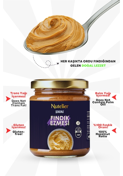 Nutelier Şekerli Fındık Ezmesi 350 G Nutelier Şekerli Fındık Ezmesi 350 G