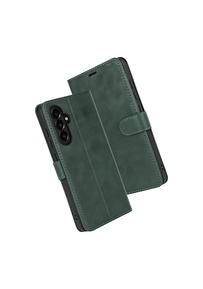 Newface - 617 - Samsung Galaxy Uyumlu S25 Fe Trend S Plus Kapaklı Kılıf - Ece-umay - - Yeşil