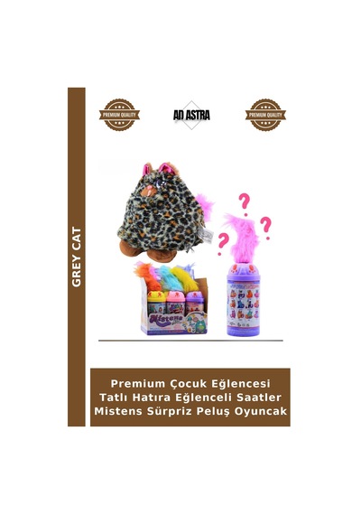 Premium Çocuk Eğlencesi Tatlı Hatıra Eğlenceli Saatler Mistens Sürpriz Peluş Oyuncak Çok Renkli