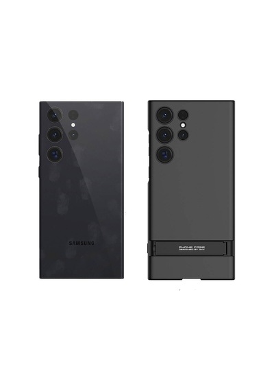 Galaxy S24 Ultra Kılıf Zore Kamera Korumalı Dikey Standlı Ays Kapak Gümüş