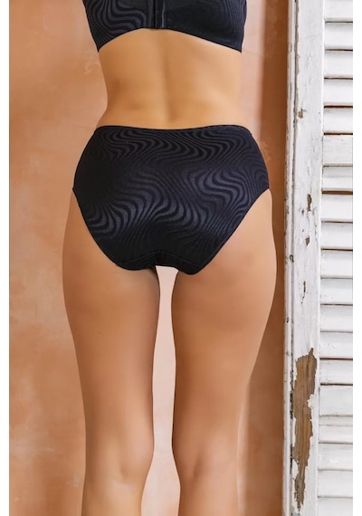Naam Yüksek Bel Slip Külot Siyah Çok Renkli