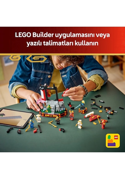 LEGO® NINJAGO® Ninja Karakteri Sergileme Modeli 15. Yıl Dönümü 71866 -14 Yaş ve Üzeri için Minifigür İçeren Yapım Seti (447 Parça)