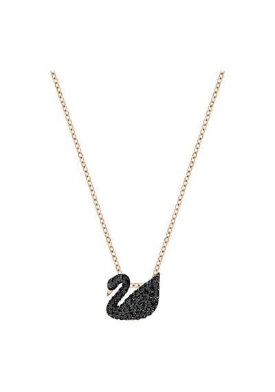 5204133 Swarovski Kolye Iconic Swan:Pendant Sml Jet/Ros