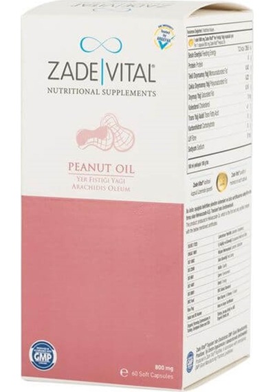 Zade Vital Yer Fistiği Yaği 800 Mg 60 Yumuşak   Kapsül