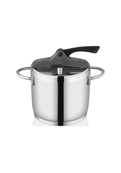 Safinox Vision 8 Litre Tel Kulplu Düdüklü Tencere - Siyah