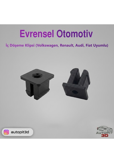 Evrensel Otomotiv İç Döşeme Klipsi Volkswagen / Renault / Audi / Fiat Uyumlu 5 Adet