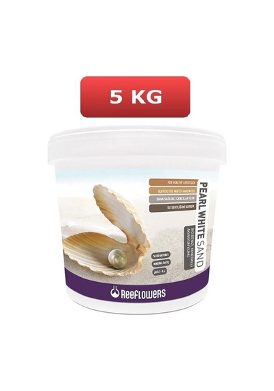 Reeflowers Pearl White Sand Akvaryum Kumu (1-1.5 Mm) 5 Kg Pws25k1