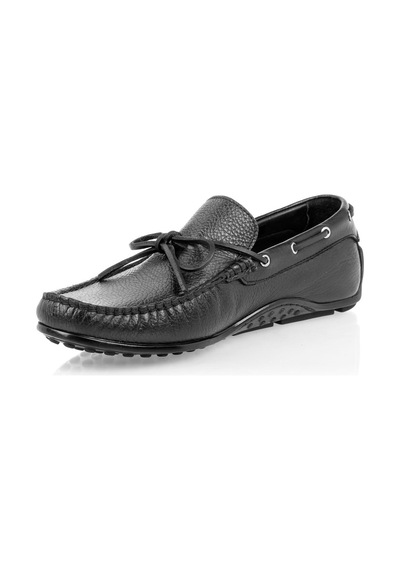 Erkek Siyah Deri Loafer