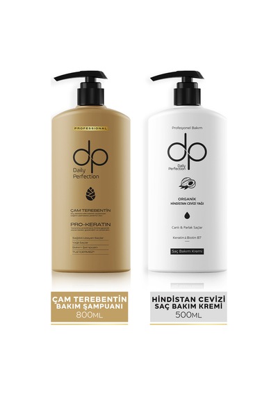 Dp Daily Perfection Şampuan Çam Terebentin 800 ML & Saç Bakım Kremi 500 ML